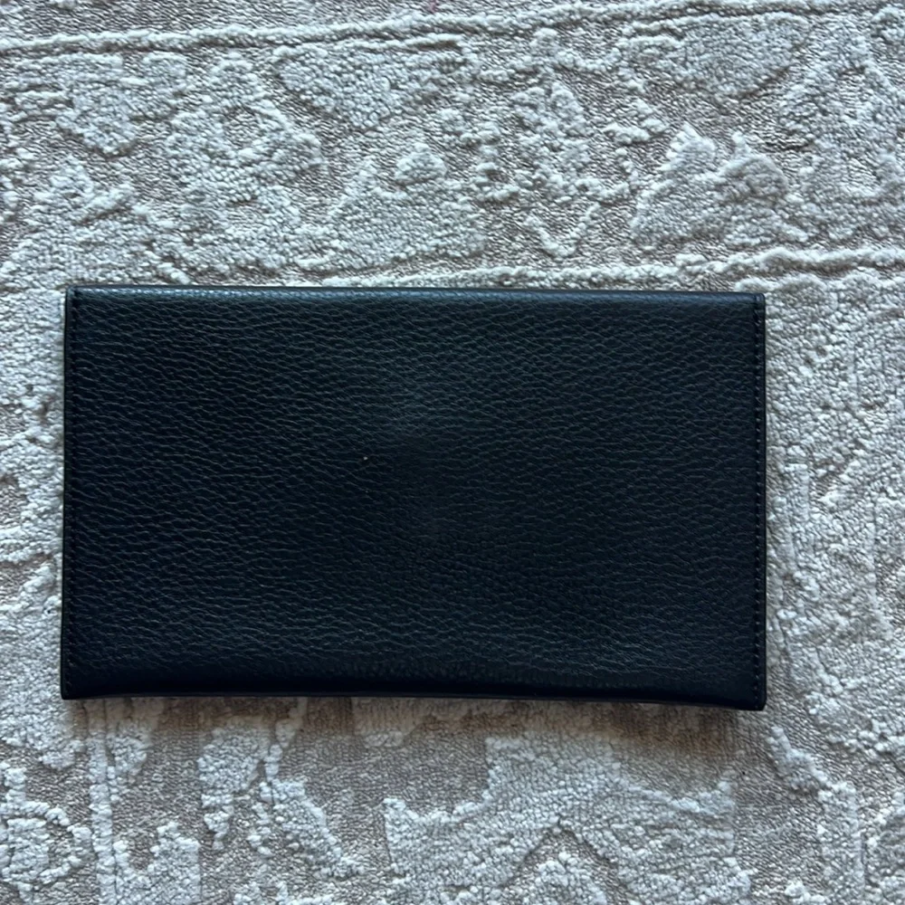 Tory Burch envelope clutch black leather - Picture 2 of 6